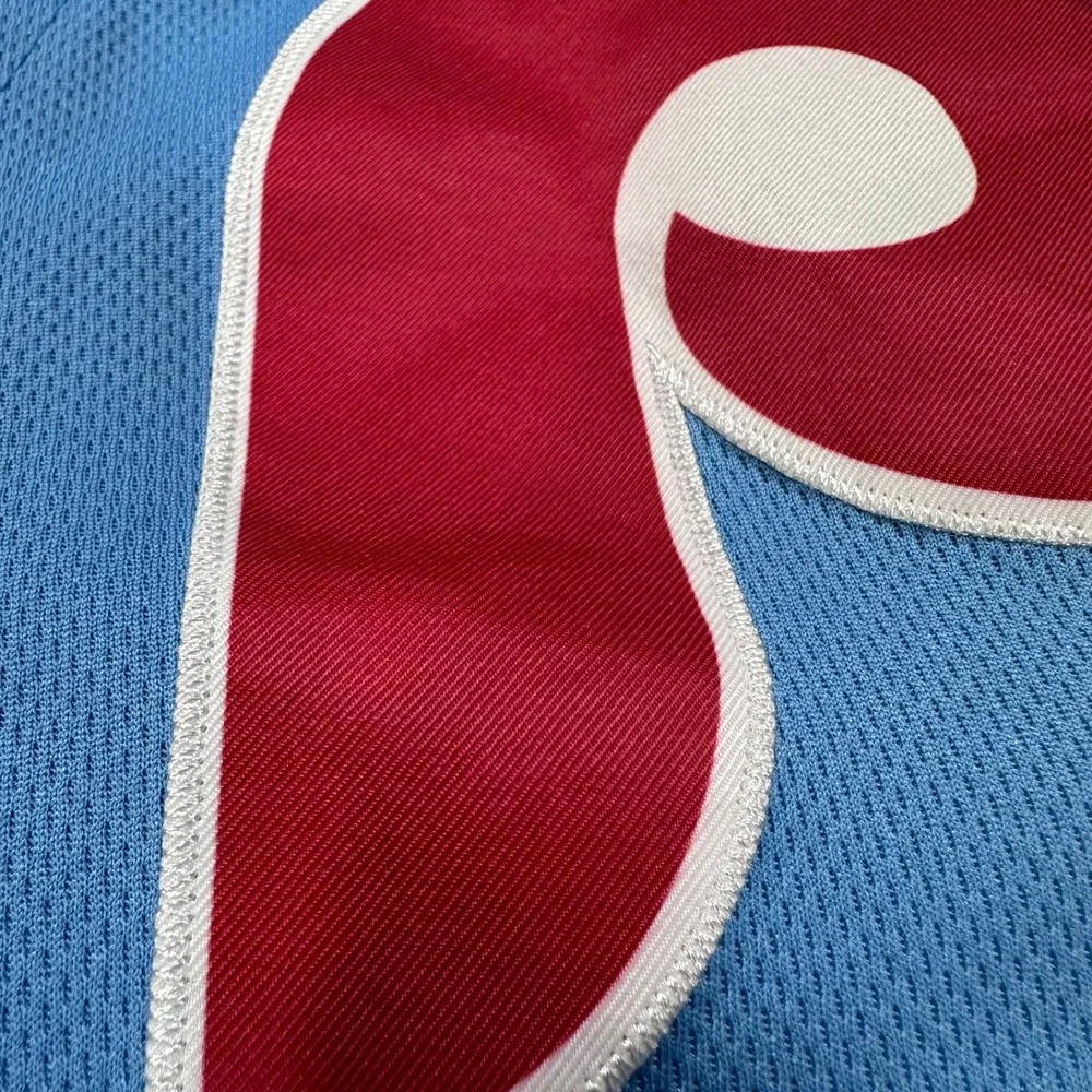 Nike Philadelphia Phillies Bryson Stott 5 Powder Blue Jersey Mens XL Throwback